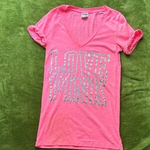 PINK Victoria's Secret Bright Pink Tee XS
